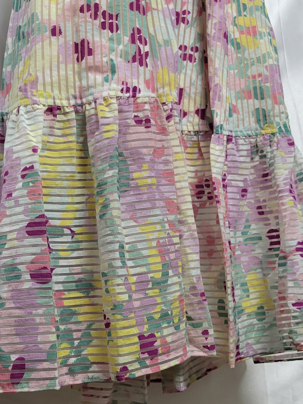 Kate Spade Pleated Floral Midi Dress Belted Flutter Sleeve Size 10 New W/O Tags - Picture 4 of 9